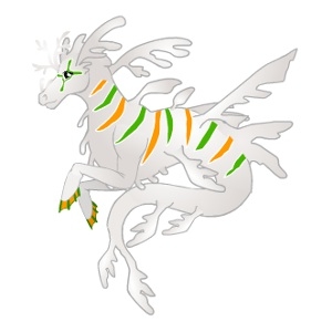 White Leafy Seadragon Hippocamp